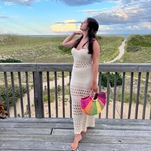 Anthropologie crochet dress